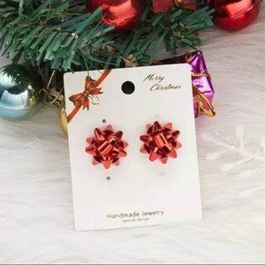 Christmas Ribbon Earrings